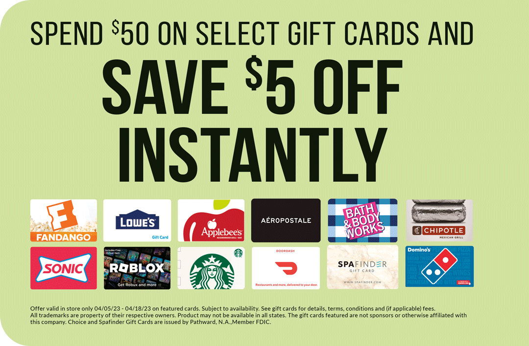 Gift Card Sale