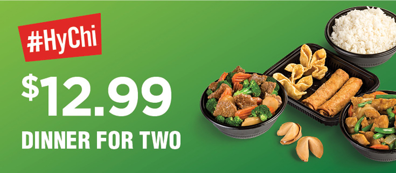 HyChi Dinner for Two - $12.99