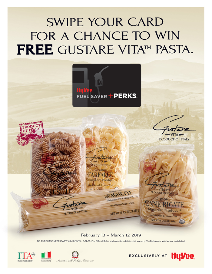 Win Free Gustare Vita Pasta