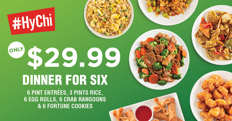 HyChi Dinner for Six - $29.99