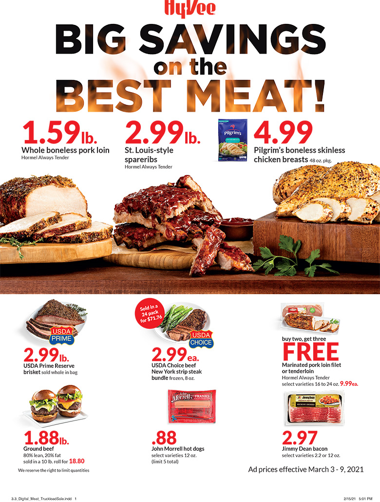 Big Savings on the Best Meat Company HyVee Your employeeowned