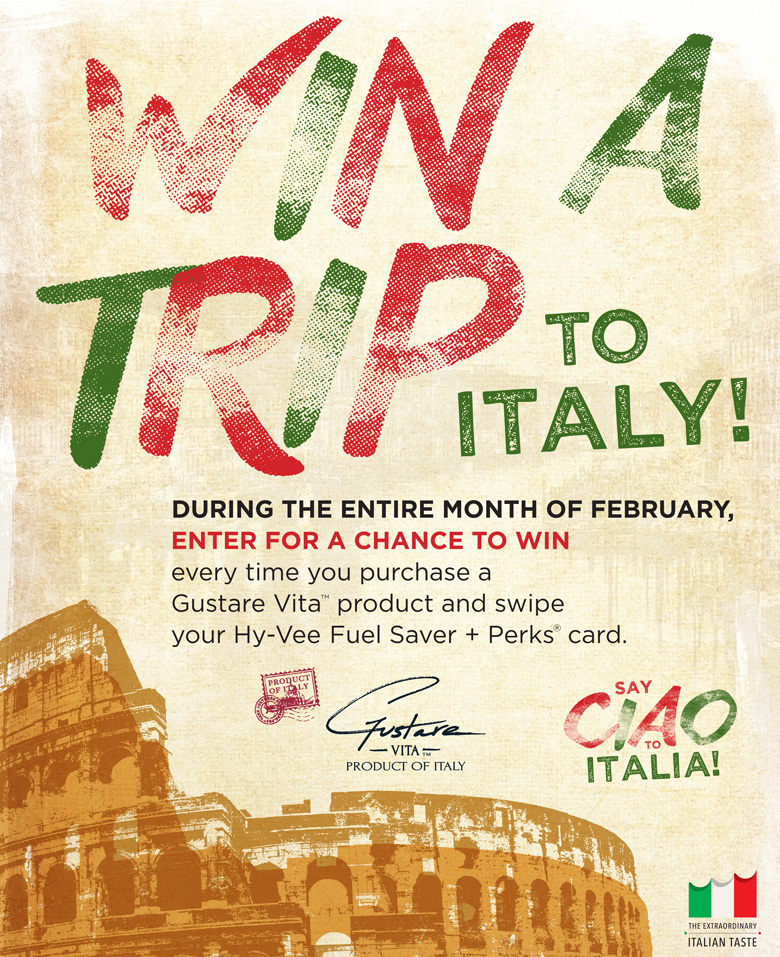 Win a trip to Italy