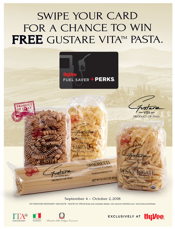 Win Free Gustare Vita Pasta
