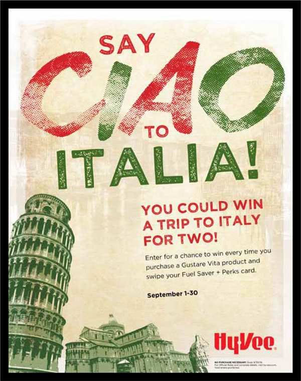 Win a Trip to Italy for Two
